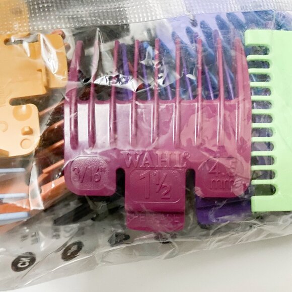 WAHL Color Coded Cutting Guides Kit Includes Blade Oil & Two Brushes NEW - Picture 4 of 11